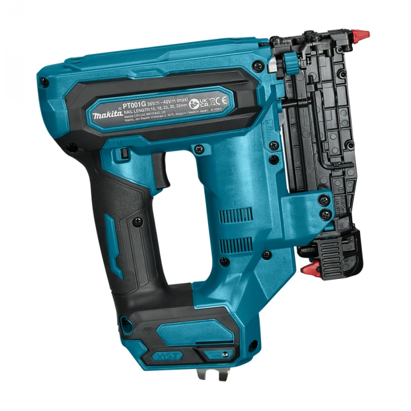 Makita PT001GZ Akumuliatorinis viniakalis XGT; 23GA; 15/18/25/30/35mm; XPT; Be akumuliatorių ir kroviklio!