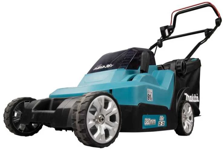 Makita akumuliatorinė vejapjovė DLM382PT2 2x18V 38cm 2x5.0Ah