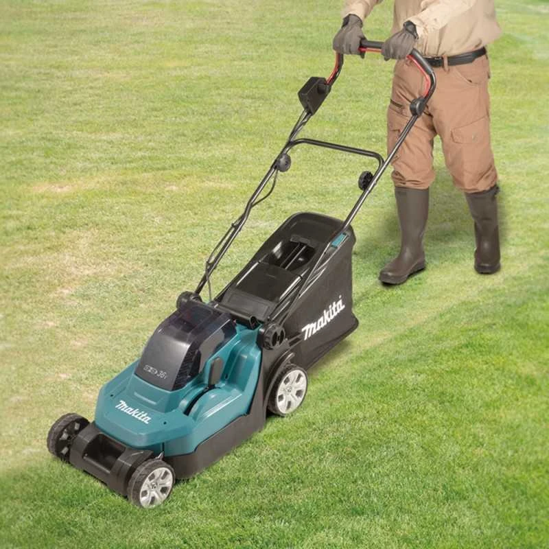 Makita akumuliatorinė vejapjovė DLM382PT2 2x18V 38cm 2x5.0Ah