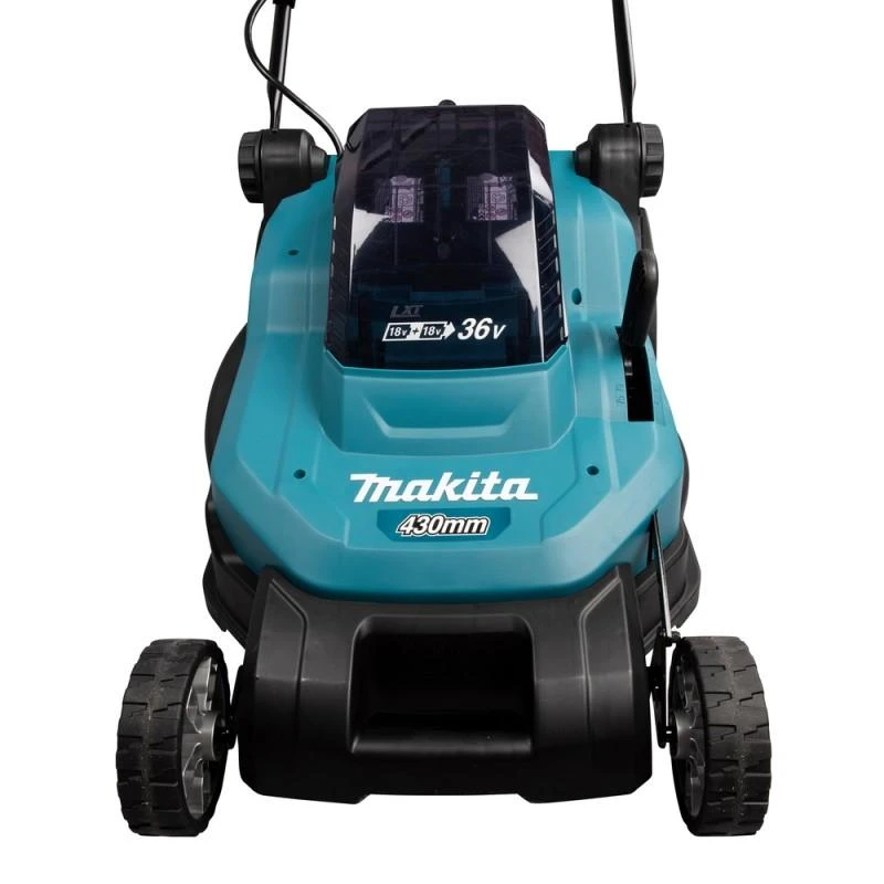 Makita Akumuliatorinė vejapjovė DLM432CT2 2x18V 2x5,0Ah 43cm
