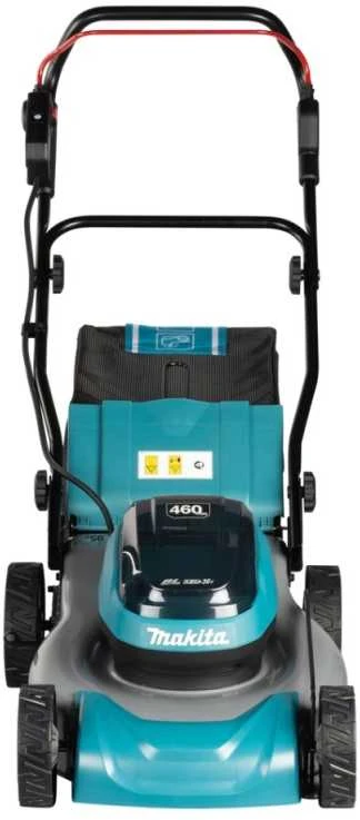 Makita DLM466ZX Cordless LawnMower 2X18V, 46cm, BL-motor, 3 in 1 (Cutting/Collecting/Mulching), 22,4kg, Steel deck, be akumuliatoriaus ir kroviklio