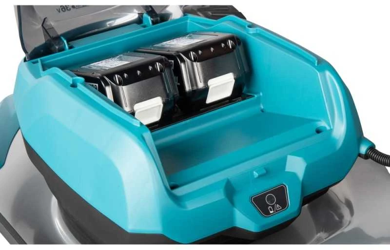 Makita DLM466ZX Cordless LawnMower 2X18V, 46cm, BL-motor, 3 in 1 (Cutting/Collecting/Mulching), 22,4kg, Steel deck, be akumuliatoriaus ir kroviklio