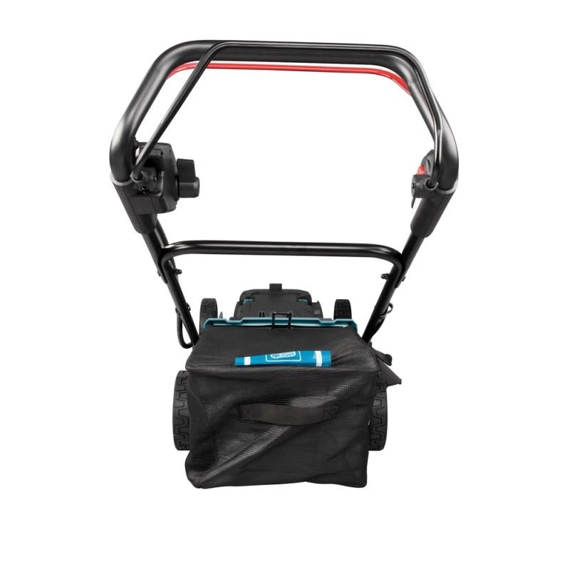 Makita LM001CZ akumuliatorinė vejapjovė 36V-40Vmax, 53 cm, BL variklis, savaeigė, 4 viename (pjovimas / surinkimas / mulčiavimas / šoninis išmetimas), plieno korpusas, be akumuliatorinio ir krovinio