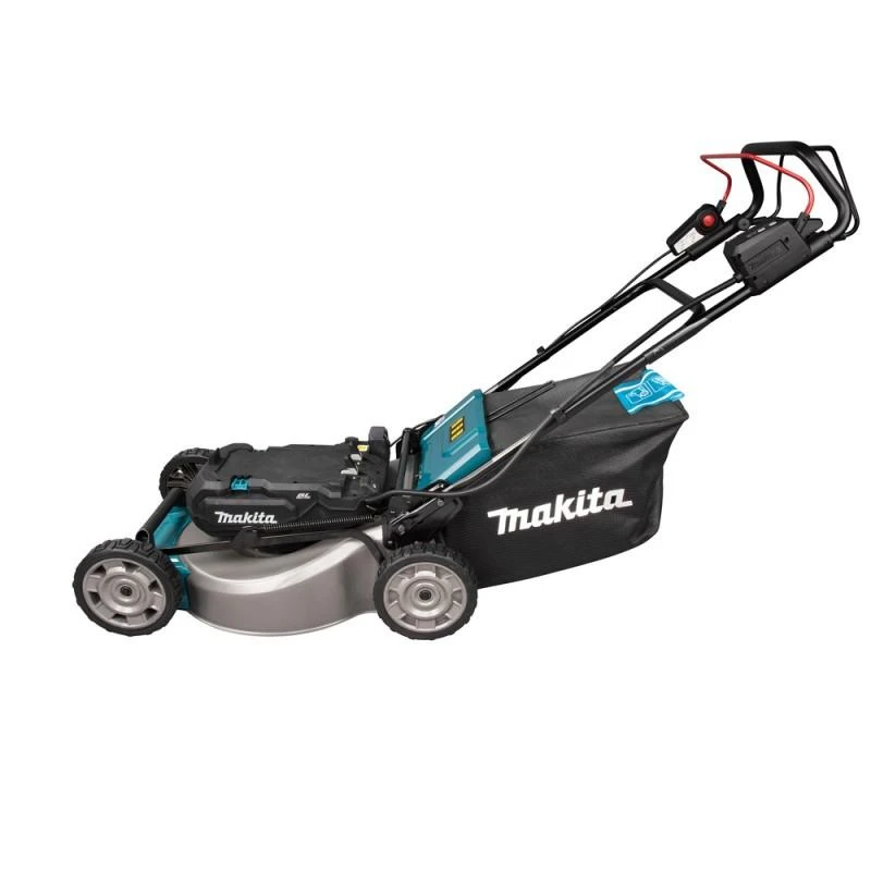 Makita LM001CZ akumuliatorinė vejapjovė 36V-40Vmax, 53 cm, BL variklis, savaeigė, 4 viename (pjovimas / surinkimas / mulčiavimas / šoninis išmetimas), plieno korpusas, be akumuliatorinio ir krovinio