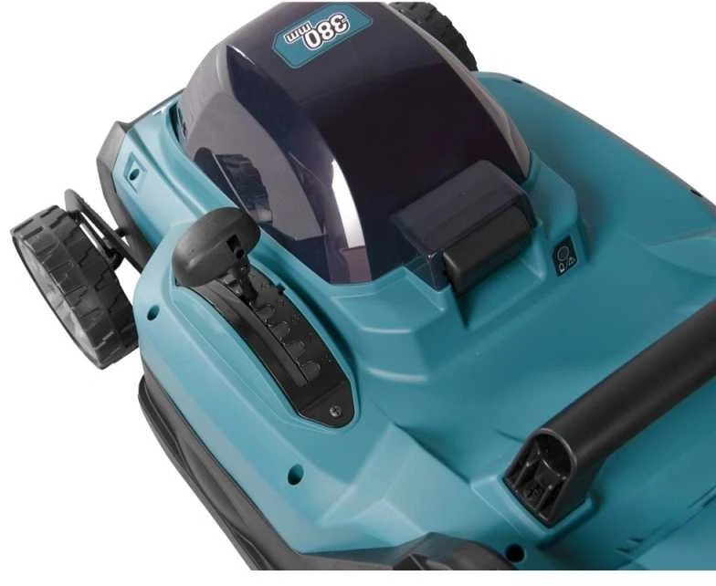 Makita LM003GZ akumuliatorinė vejapjovė 40Vmax, XGT, 38cm, 3 viename (pjovimas/rinkimas/mulčiavimas) plastikinis korpusas, be akumuliatorinio ir krovinio