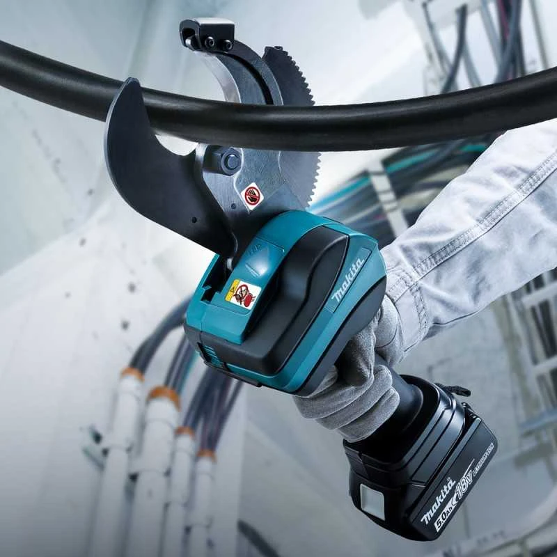 Makita DTC101ZK Akumuliatorinis LXT® kabelių karpytuvas 18V, 50mm, Atviro ašmenų tipo