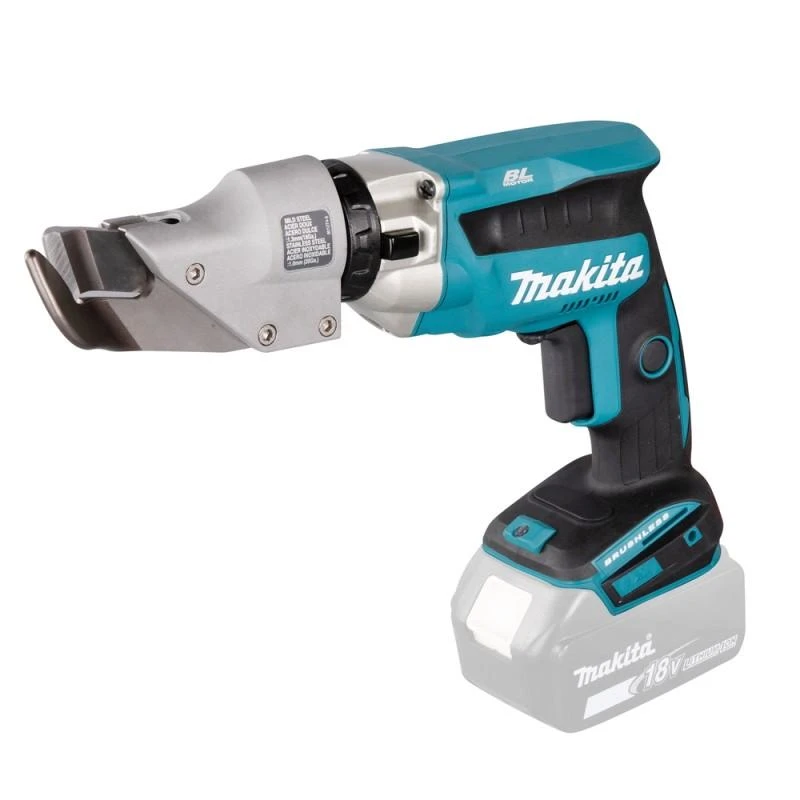 Makita DJS131Z Akumuliatorėnis skardos žirklės 18V, BL-motor plienas - 1,3mm, be akumuliatorių ir kroviklio!