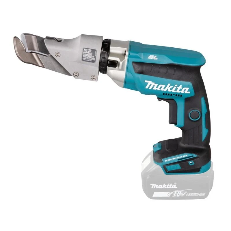 Makita DJS131Z Akumuliatorėnis skardos žirklės 18V, BL-motor plienas - 1,3mm, be akumuliatorių ir kroviklio!