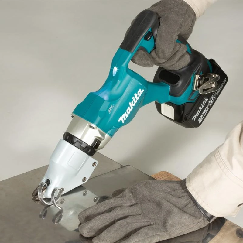 Makita DJS200Z Akumuliatorėnis skardos žirklės 18V, plienas 2,0mm BL-motor, Be akumuliatorių ir kroviklio!