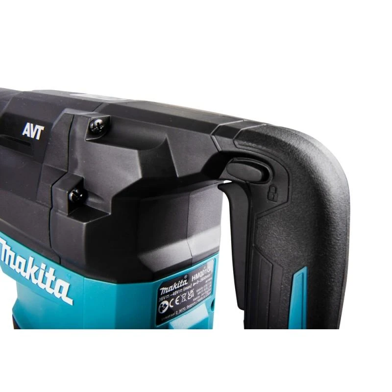 Makita HM001GZ02 Atskėlimo plaktukas XGT, 9,4 J, SDS-MAX, 6,3kg, bešepetėlinis variklis, AWS (su AWS lustu), AVT, XPT, "Z" versija - komplektuojamas be akumuliatoriaus ir kroviklio