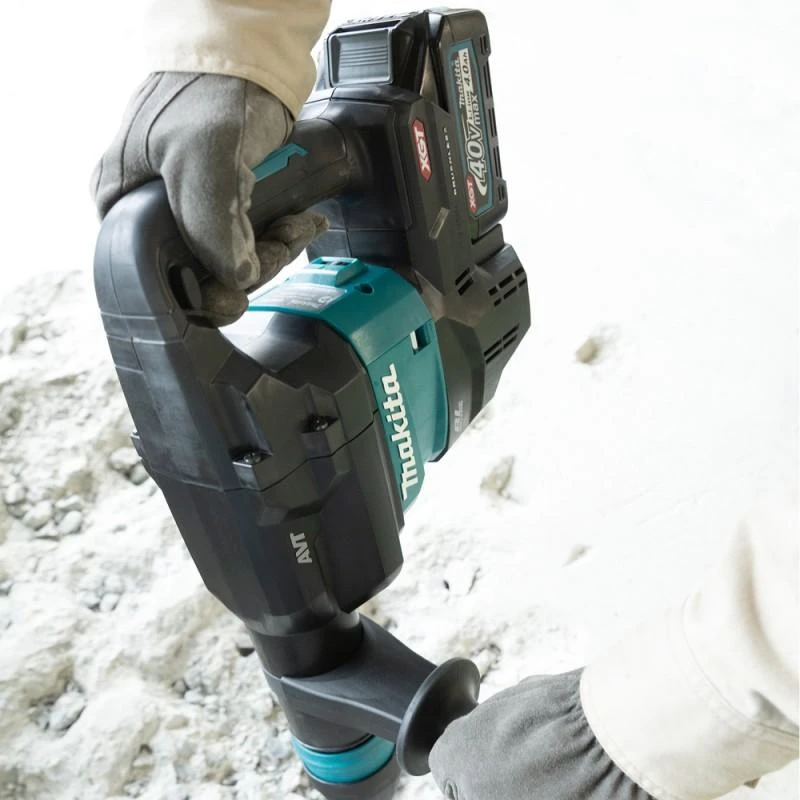 Makita HM001GZ02 Atskėlimo plaktukas XGT, 9,4 J, SDS-MAX, 6,3kg, bešepetėlinis variklis, AWS (su AWS lustu), AVT, XPT, "Z" versija - komplektuojamas be akumuliatoriaus ir kroviklio