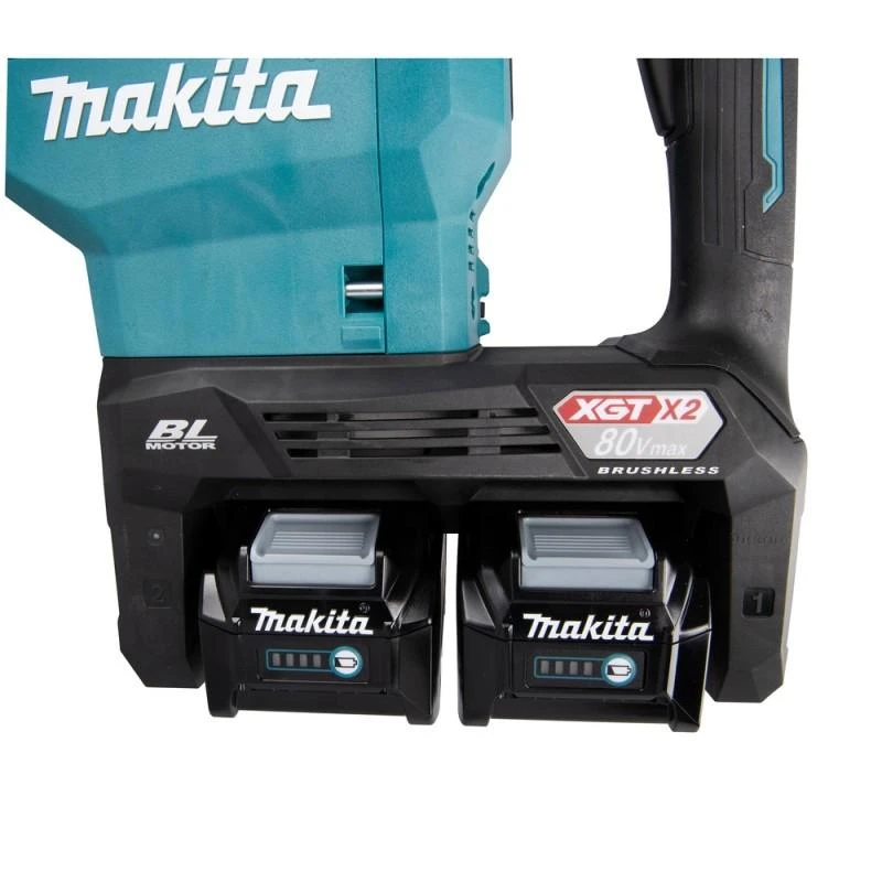 Makita HM002GZ03 Atskėlimo plaktukas XGT, 40V MAX x2 (80V MAX), 20,9 J, SDS-MAX, 12 kg, bešepetėlinis variklis, AWS (be AWS lusto), AVT, XPT, "Z" versija - komplektuojamas be akumuliatoriaus ir kroviklio
