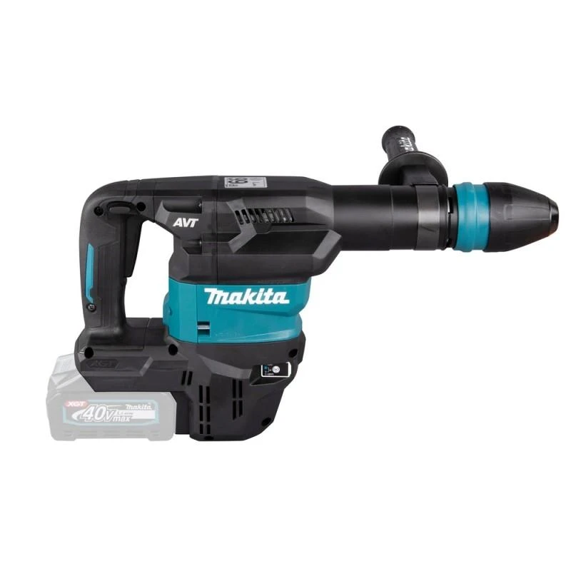 Makita HM001GZ02 Atskėlimo plaktukas XGT, 9,4 J, SDS-MAX, 6,3kg, bešepetėlinis variklis, AWS (su AWS lustu), AVT, XPT, "Z" versija - komplektuojamas be akumuliatoriaus ir kroviklio