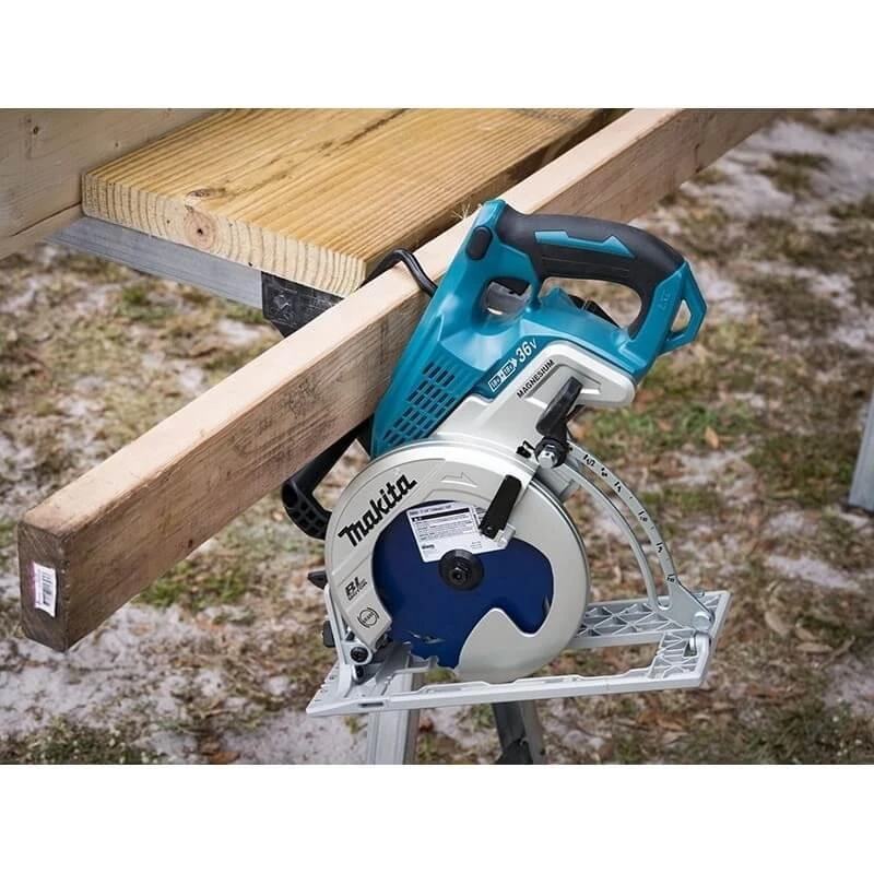 Makita DRS780Z Akumuliatorinis diskinis pjūklas, 2x18V, 65 mm, ø185x30mm, Be akumuliatorių ir kroviklio!