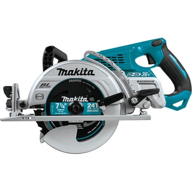 Makita DRS780Z Akumuliatorinis diskinis pjūklas, 2x18V, 65 mm, ø185x30mm, Be akumuliatorių ir kroviklio!