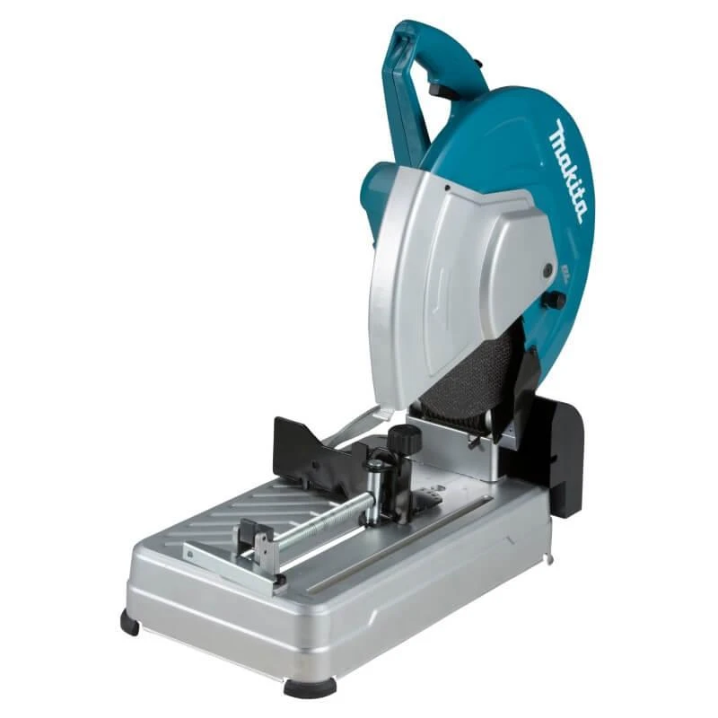 Makita DLW140Z metalo pjūklo staklių vaizdas iš šono