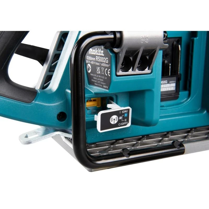 Makita RS002GZ Rankinis diskinis pjūklas, XGT, ø260x30mm, 95mm, AWS (be AWS lusto), bešepetėlinis variklis, "Z" versija - komplektuojamas be akumuliatoriaus ir kroviklio