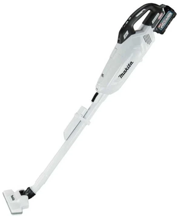 Makita CL002GD212 Akumuliatorinis XGT dulkių siurblys, 125W, 2X2,5Ah. bešepetėlinis variklis, baltos spalvos