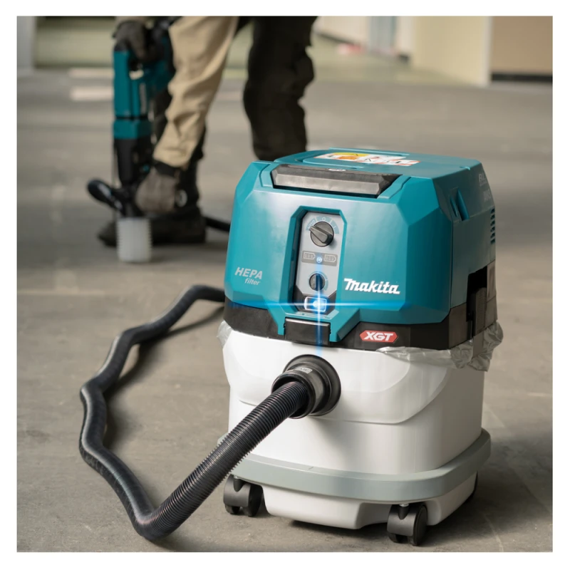 Makita VC004GLZ01 Akumuliatorinis XGT dulkių siurblys, 2X40V, 40Vmax, AWS. Komplektuojamas be akumuliatorių ir kroviklio.