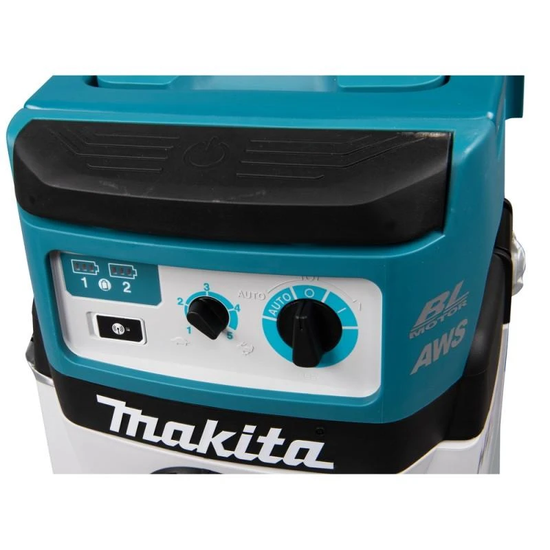 Makita DVC157LZX3 Akumuliatorinis dulkių siurblys 2x18 V Li-ion, HEPA; AWS; Be akumuliatorių ir kroviklio! RAMIOJE!