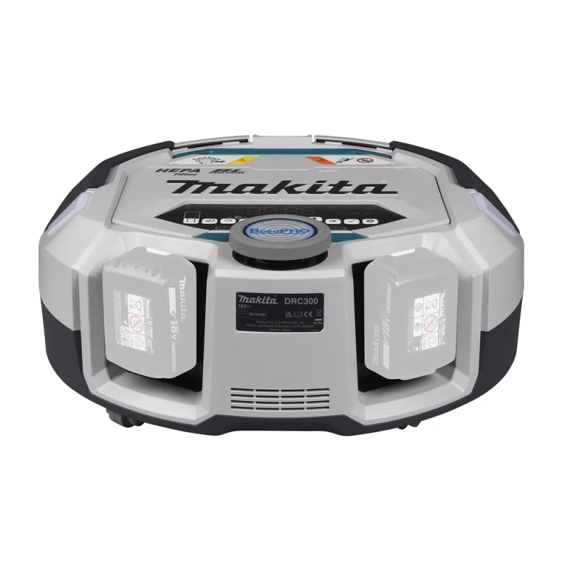 Makita DRC300Z Akumuliatorinis Robotų dulkių siurblys 2x18 V Li-ion, Be akumuliatorių ir kroviklio!