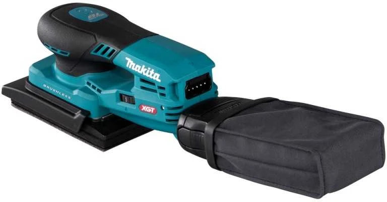 Makita BO005CGZ Akumuliatorinis vibracinis šlifuoklis XGT 40V, 80X130mm, AWS (be AWS lusto), Be akumuliatorių ir kroviklio!