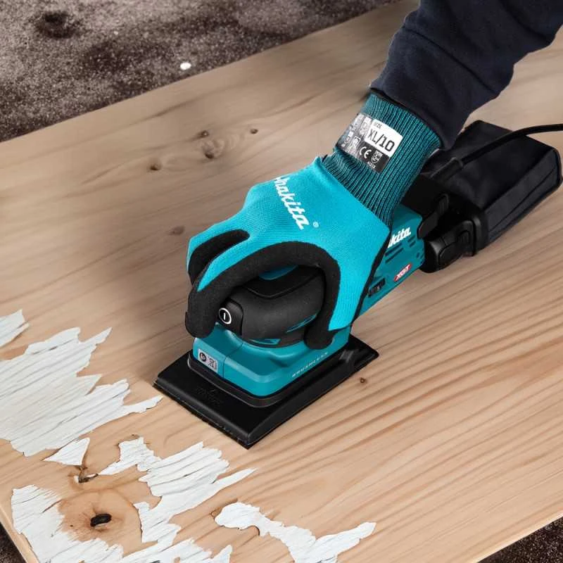 Makita BO005CGZ Akumuliatorinis vibracinis šlifuoklis XGT 40V, 80X130mm, AWS (be AWS lusto), Be akumuliatorių ir kroviklio!