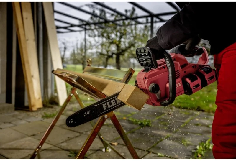 Akumuliatorinis grandininis pjūklas FLEX GCS 35 2x18-EC