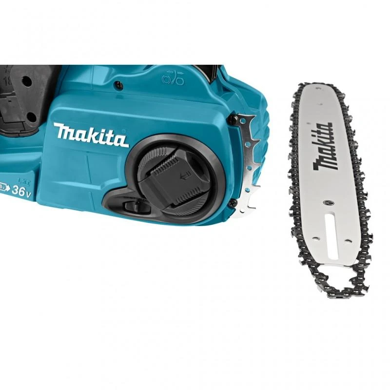 Makita DUC353Z Akumuliatorinis grandininis pjūklas, 2X18V, BL, 35cm, 20 m/s, be akumuliatorių ir kroviklio