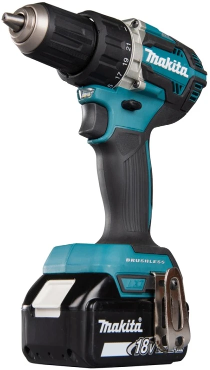 Makita DDF484RGJ Akumuliatorinis gręžtuvas, 18 V, 2x 6,0 Ah Li-ion, 54/36 Nm, 1,6kg, LED, MAKPACK
