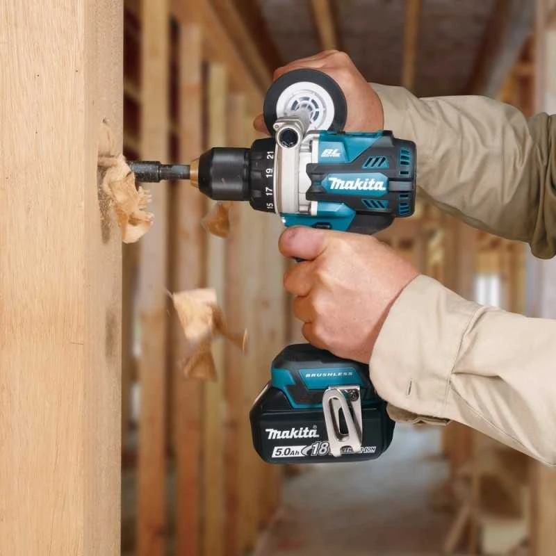 Makita DDF492Z Akumuliatorinis gręžtuvas 18V, BL-motor, Max 141 Nm, 130/65Nm, Be akumuliatorių ir kroviklio!