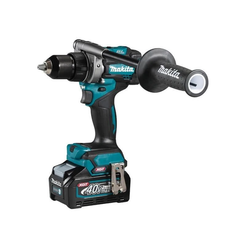 Makita DF001GM201 Akumuliatorinis gręžtuvas-suktuvas XGT, 140/68Nm, bešepetėlinis variklis, 13mm metalinis griebtuvas, 2X4,0Ah, greitasis kroviklis; MAKPAC lagaminas