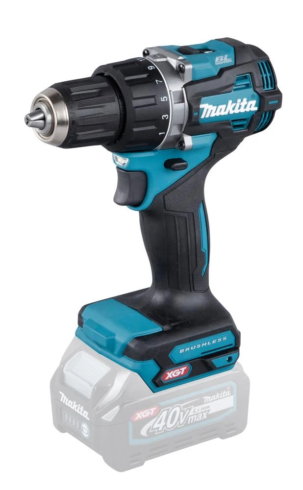 Makita DF002GZ suktuvo šoninis vaizdas