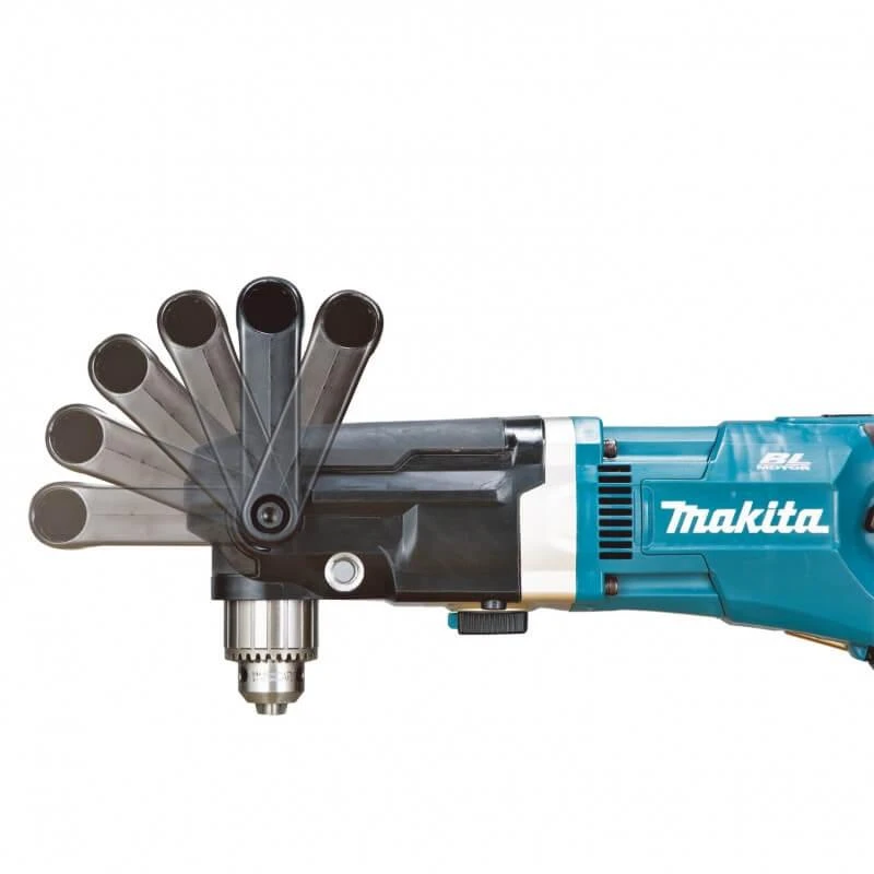 Akumuliatorinis kampinis gręžtuvas Makita DDA460ZK, 2X18V, be akumuliatorių ir kroviklio