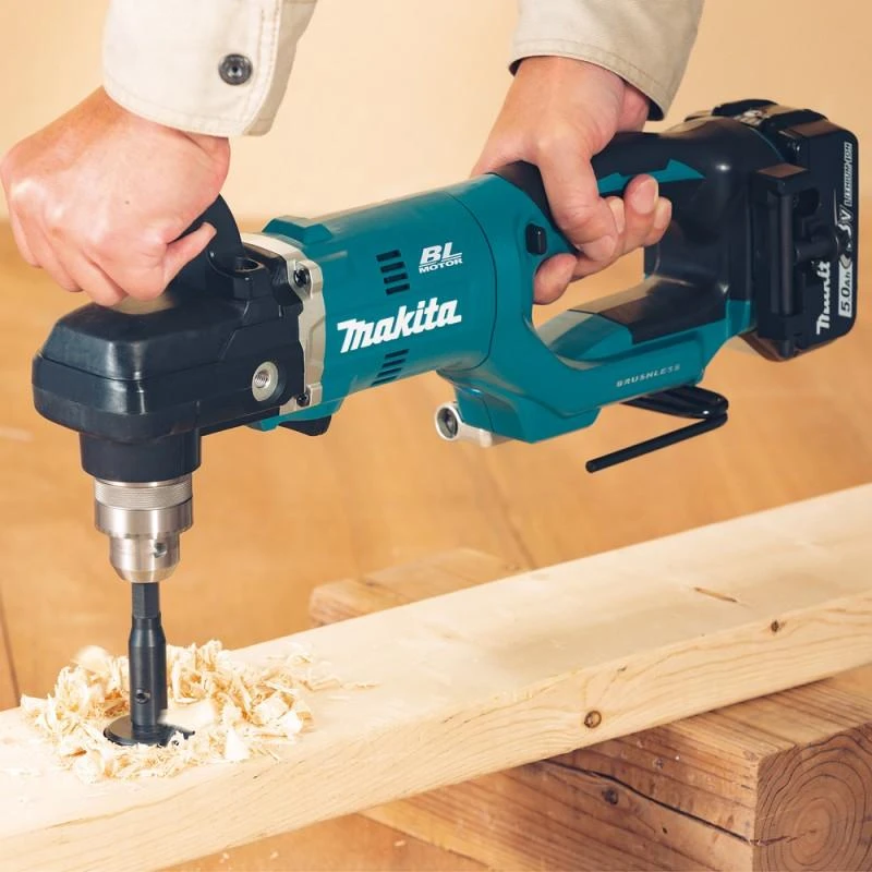Makita DDA450ZK Akumuliatorinis kampinis gręžtuvas 18 V, 70/26Nm, 0-1400 min-1, Be akumuliatorių ir kroviklio!