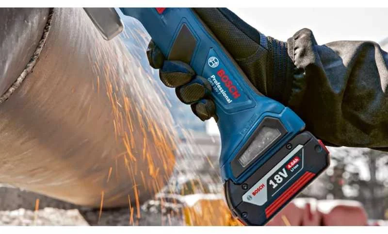 Bosch Akumuliatorinis kampinis šlifuoklis GWS 18V-7, 2x4.0Ah, GAL 18V-40