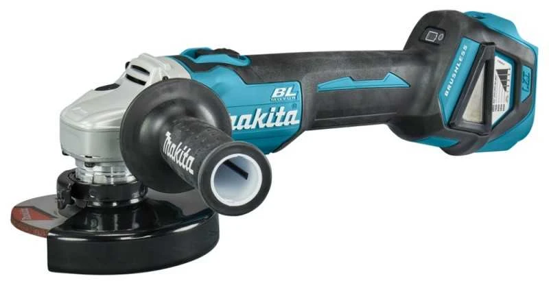 Makita DGA511Z Akumuliatorinis kampinis šlifuoklis, greičio reguliavimas 3000-8500min-1, 18V, ø125mm, komplektuojama be akumuliatorių ir kroviklio!