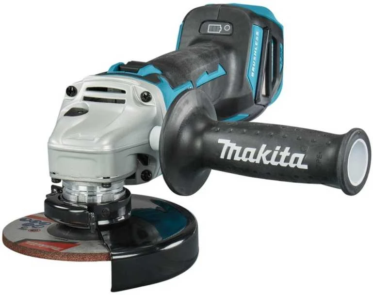 Makita DGA511Z Akumuliatorinis kampinis šlifuoklis, greičio reguliavimas 3000-8500min-1, 18V, ø125mm, komplektuojama be akumuliatorių ir kroviklio!