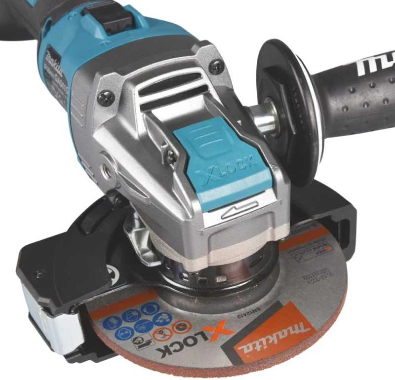 Makita GA041GZ Kampinis šlifuoklis XGT, 125MM, 0-8500RPM; bešepetėlinis variklis; elektrinis stabdys; AFT; AWS (be AWS lusto); reguliuojamas greitis 3,000 - 8,500RPM; X-LOCK; "Z" versija - komplektuojamas be akumuliatoriaus ir kroviklio