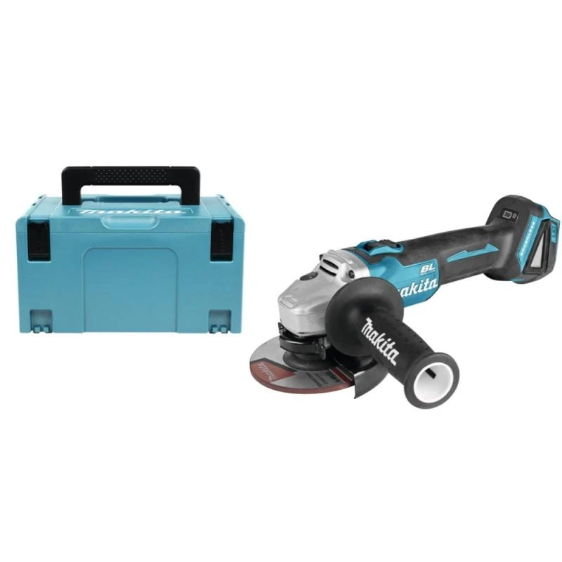 Makita Akumuliatorinis kampinis šlifuoklis DGA504ZJ 18V, 125mm su lagaminu (Be akum. ir kroviklio)