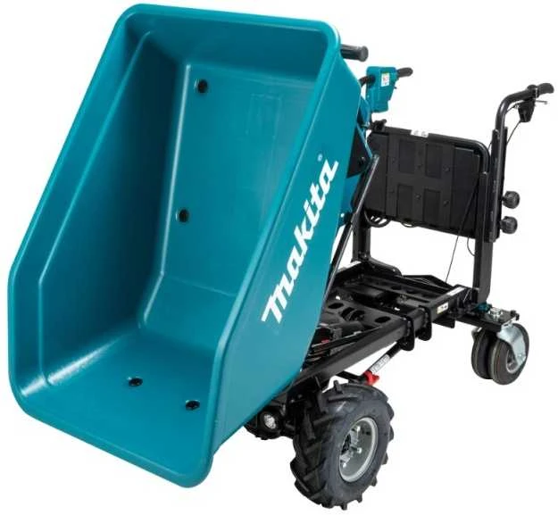Makita DCU602Z Belaidis karutis 2X18V ličio jonų, su elektriniu savivartėliu, BL variklis, 3 greičiai, maks. keliamoji galia 300 kg, 147 kg be akumuliatoriaus ir įkroviklio
