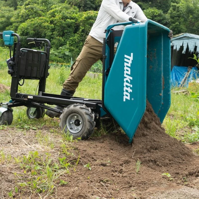 Makita DCU603Z Cordless Wheelbarrow 2X18V Li-ion, with dump function, BL-motor, 3-speed, max load 300kg, 124kg be akumuliatoriaus ir kroviklio