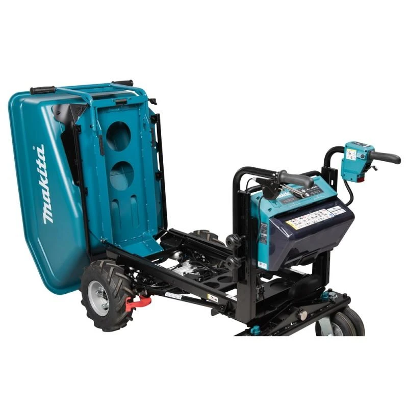 Makita DCU603Z Cordless Wheelbarrow 2X18V Li-ion, with dump function, BL-motor, 3-speed, max load 300kg, 124kg be akumuliatoriaus ir kroviklio