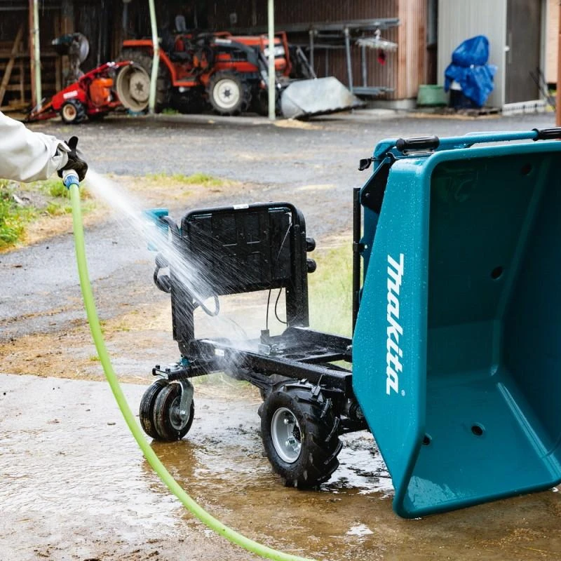 Makita DCU603Z Cordless Wheelbarrow 2X18V Li-ion, with dump function, BL-motor, 3-speed, max load 300kg, 124kg be akumuliatoriaus ir kroviklio