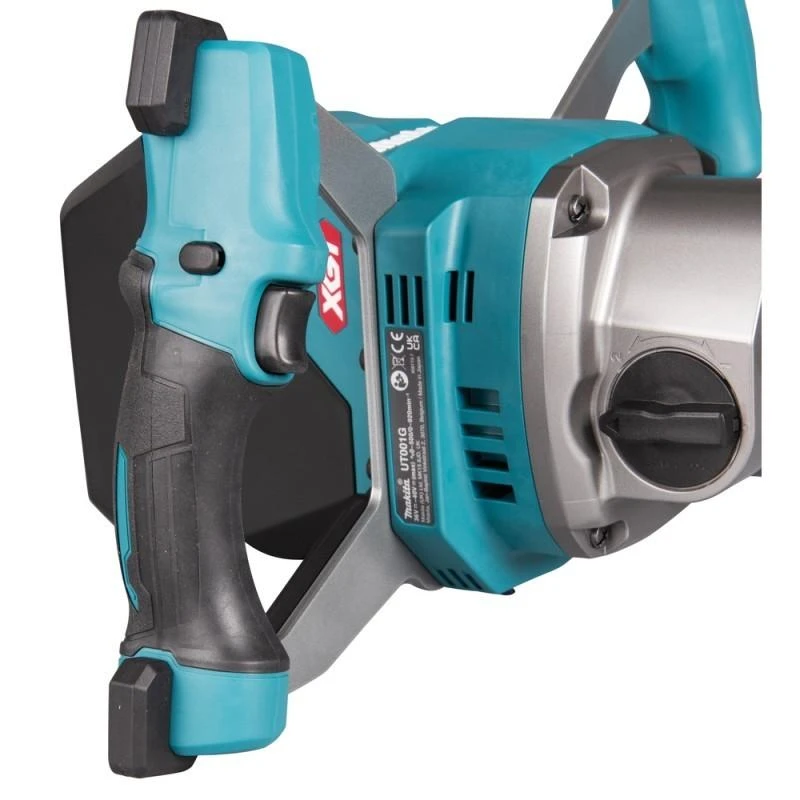 Makita UT001GM102 Akumuliatorinė maišyklė XGT; M14; 0-500/920 r/min; 5,7kg, 1X4,0Ah, greitasis kroviklis