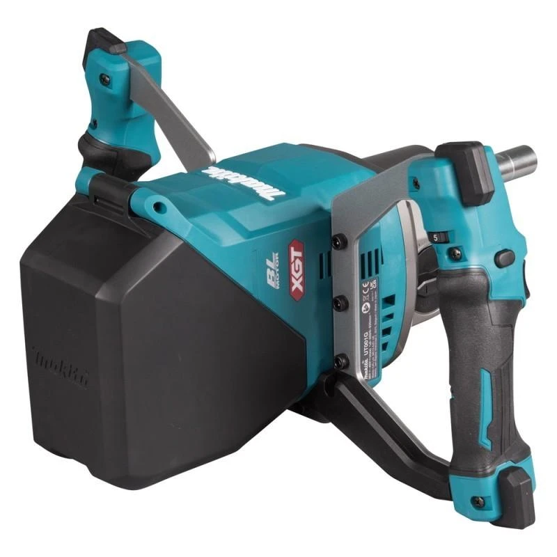 Makita UT001GM102 Akumuliatorinė maišyklė XGT; M14; 0-500/920 r/min; 5,7kg, 1X4,0Ah, greitasis kroviklis