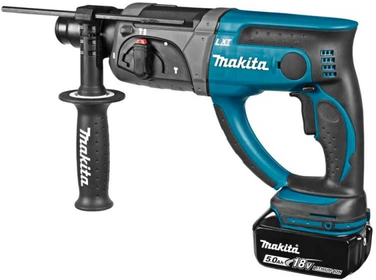 Makita DHR202RTJ Akumuliatorius perforatorius, 18 V, 2x 5,0 Ah Li-ion, SDS-PLUS, 1,9J, LED, MAKPACK