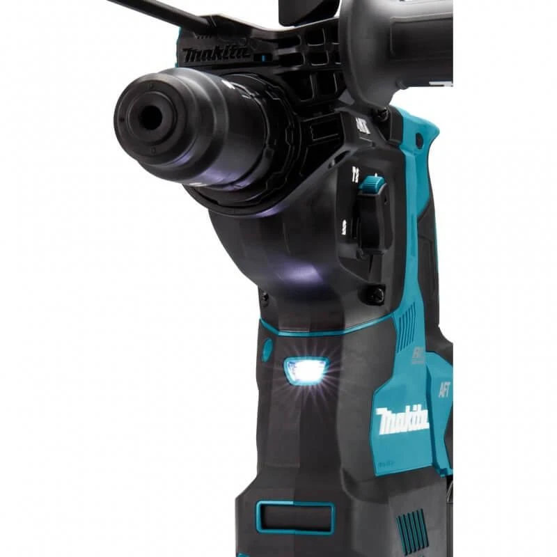 Makita HR004GM201 Perforatorius XGT, 2,9 J, 28mm; 4,1kg, bešepetėlinis variklis, greitojo keitimo griebtuvas, 2X4,0Ah, greitasis kroviklis; AVT; XPT; MAKPAC lagaminas