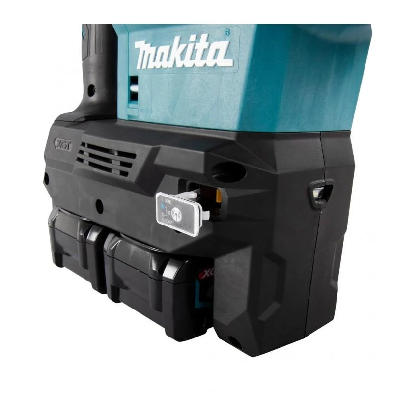 Makita HR006GZ Perforatorius XGT, 40V MAX x2 (80V MAX), SDS-MAX, 21,4 J, 52mm; 12,9kg, bešepetėlinis variklis, AVT, AFT, AWS (be AWS lusto); XPT; "Z" versija - komplektuojamas be akumuliatoriaus ir kroviklio