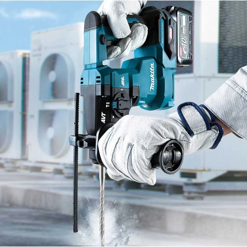Makita HR010GZ Perforatorius XGT, 2,1 J, 20mm; 2,8kg, bešepetėlinis variklis, AWS (be AWS lusto), AVT; XPT; "Z" versija - komplektuojamas be akumuliatoriaus ir kroviklio